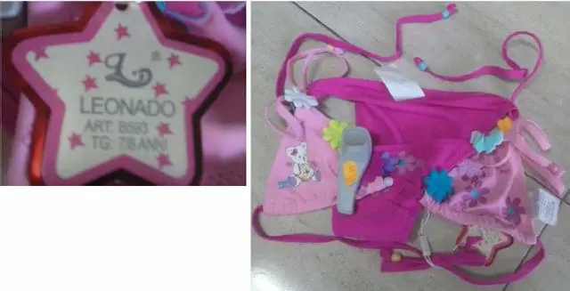 Photo de l’avis officiel: Leonado Bikinis des filles — risque: Blessures & Etranglement
