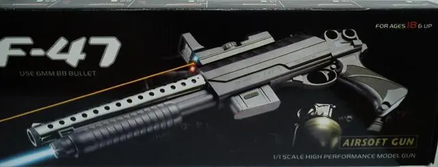 Photo from the official notice: Airsoft Gun — damage to sight risk (A12/1663/13)