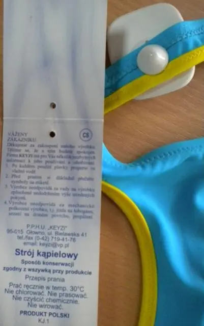 Photo de l’avis officiel: Keyzi AGATA Maillot de bain pour filles — risque: Blessures