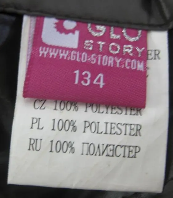 Photo from the official notice: GLO-STORY children’s jacket — strangulation risk (A12/1697/13)