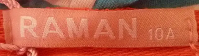 Foto uit de officiële melding: Raman Kinderkleding — risico: Verwonding & Verwurging