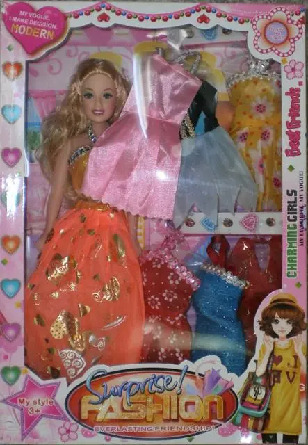 Foto do aviso oficial: Surprise! FASHION Charming Girls Boneca de plástico — risco: Químico