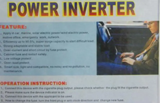Foto do aviso oficial: Power Inverter Inversor de potência — risco: Choque elétrico (A12/1778/13)
