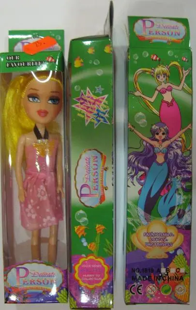 Foto uit de officiële melding: Delicate Person - Fish Princess (girl looking dolls) Plastic poppen — risico: Chemische risico's