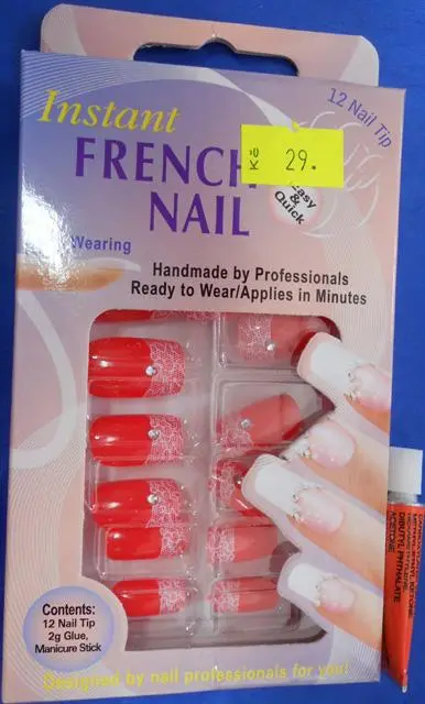 Photo from the official notice: Instant French Nail false nails — chemical risk