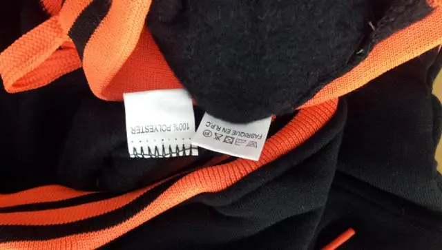 Foto uit de officiële melding: New Fashion Kinderkleding set — risico: Verwonding & Verwurging