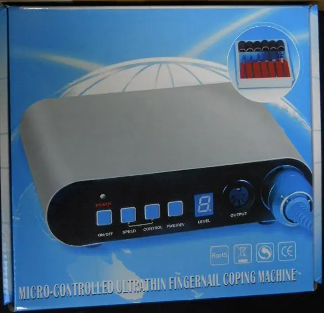 Photo from the official notice: Beiyi Micro-controlled ultra thin fingernail coping machine fingernail manicuring machine — electric shock risk