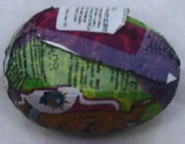 Foto uit de officiële melding: Scooby Doo Chocolate Surprise Egg Chocolade Verrassingsei — risico: Chemische risico's & Verstikking door inslikken