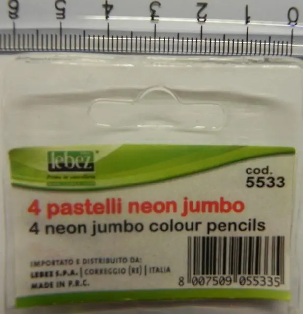 Photo de l’avis officiel: Lebez Neon Jumbo Colours Crayons — risque: Risque chimique