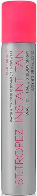Photo de l’avis officiel: ST TROPEZ Instant Tan Wash Off Face &amp; Body Spray Spray de bronzage à lavage — risque: Risque sanitaire/autre