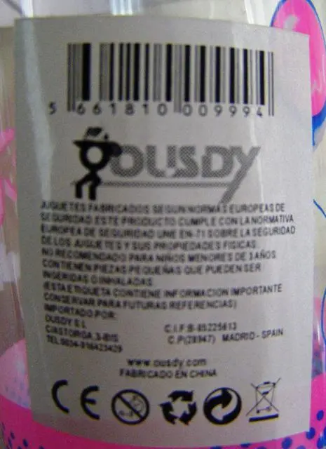 Foto dell’avviso ufficiale: Ousdy The Sweet Lovely Girl Bambole di plastica — rischio: Rischio chimico