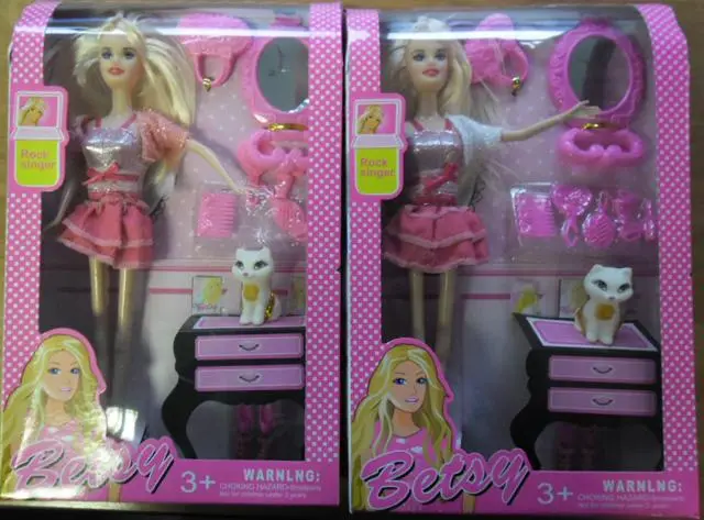 Foto do aviso oficial: Betsy Boneca de plástico com acessórios — risco: Químico