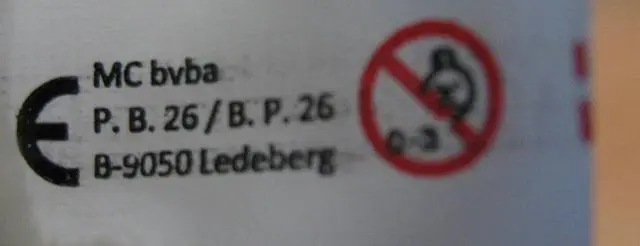 Photo from the official notice: Key ring with soft toy (teddy bear) — choking risk