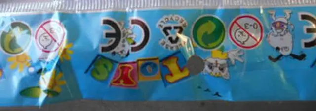 Foto do aviso oficial: Toys Trombeta de brinquedo — risco: Engasgamento (A12/2011/13)