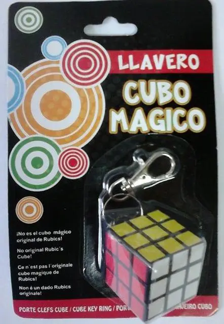 Photo de l’avis officiel: Llavero cubo magico (magic cube keychain) Chaîne de clés — risque: Risque chimique