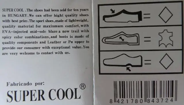 Photo de l’avis officiel: Super Cool Chaussures pour bébés — risque: Étouffement