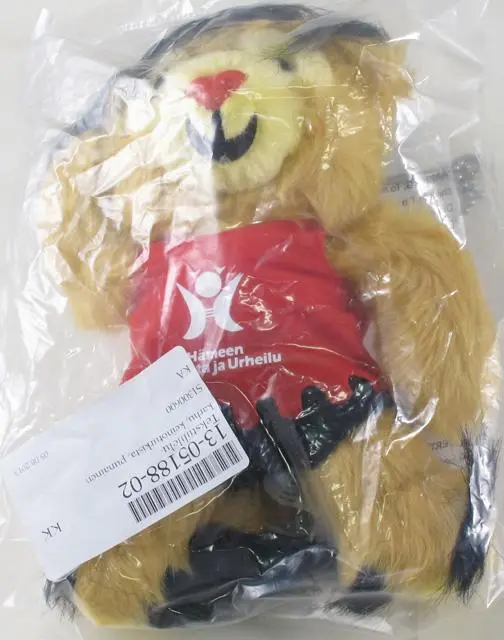 Foto do aviso oficial: Hämeen Liikunta ja Urheilu (Sport Federation Hä Brinquedo macio — risco: Engasgamento