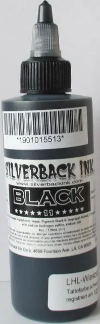 Foto dell’avviso ufficiale: Silverback Ink Inchiostro del tatuaggio — rischio: Rischio chimico (A12/0030/14)