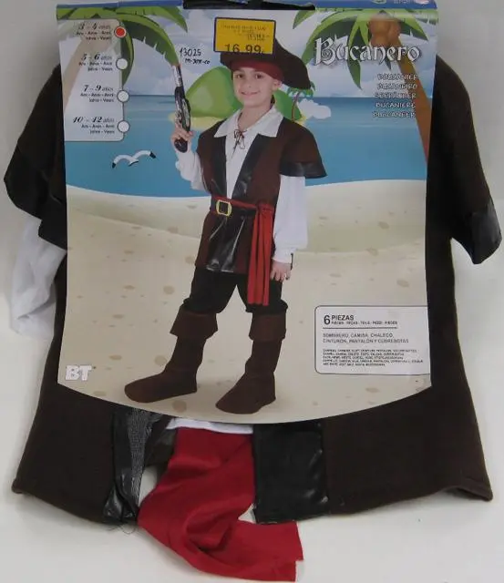 Foto dell’avviso ufficiale: BT (Boys Toys) Bucanero Costume da abito fantasia — rischio: Strangolamento