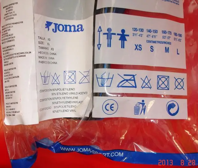 Photo de l’avis officiel: JOMA Shin Guard — risque: Blessures