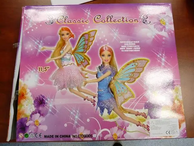 Foto do aviso oficial: LT (Lian Tai) Classic Collection Boneca de plástico com asas — risco: Químico
