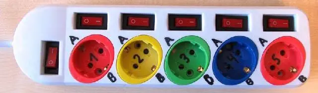 Photo from the official notice: Extension Socket extension lead — fire risk