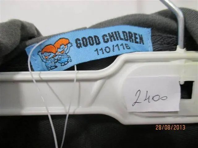 Foto do aviso oficial: Good children Roupa de chavalos — risco: Estrangulamento