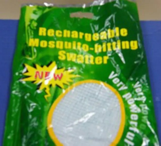 Photo from the official notice: Rechargeable Mosquito Hitting Swatter insect killer — electric shock risk