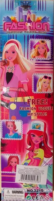 Foto uit de officiële melding: Fashion Vogue Girl Plastic pop — risico: Chemische risico's