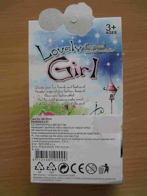 Foto do aviso oficial: Girl Lovely Boneca de plástico com acessórios — risco: Químico