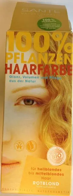 Photo de l’avis officiel: Sante 100 % Pflanzen Haarfarbe Colorant pour cheveux — risque: Risque microbiologique (A12/0244/14)