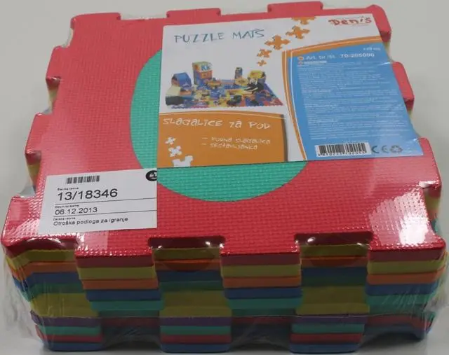 Photo from the official notice: Eurom Denis Toys Puzzle mats — choking risk