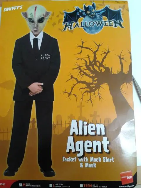 Photo de l’avis officiel: Smiffy's - Serious Fun Alien Agent Costume de fantaisie — risque: Risque chimique