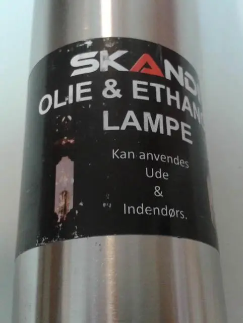 Photo de l’avis officiel: Skandi Lampe à huile — risque: Risque chimique