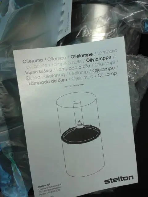 Photo de l’avis officiel: Stelton Stelton Classic Lampe à huile — risque: Risque chimique