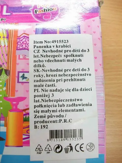 Foto do aviso oficial: Vnidio Beautiful everlasting friendship Bonecas de plástico com acessórios — risco: Químico