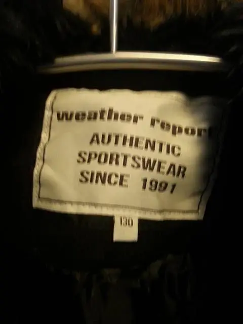 Photo de l’avis officiel: Weather Report Veste pour enfants — risque: Blessures & Etranglement
