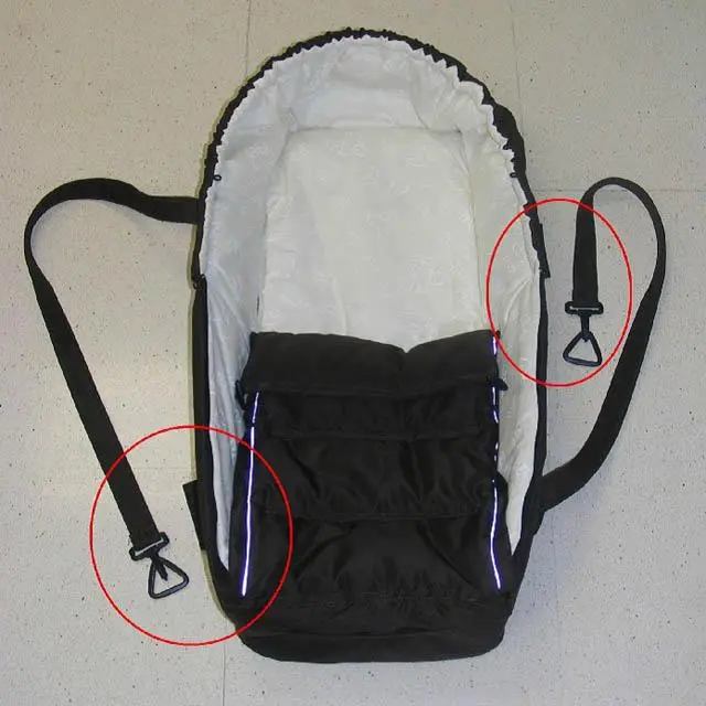 Photo from the official notice: Jedo Jedo Clara,  Jedo Malthe, Jedo Fyn carry cot — injuries risk