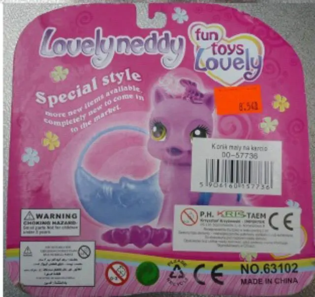 Foto dell’avviso ufficiale: Fun Toys Lovely Lovelyneddy Pony di plastica — rischio: Rischio chimico