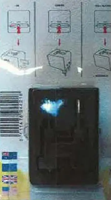 Photo from the official notice: Chacon Universal Travel Adapter with USB travel plug adaptor with usb power supply — electric shock risk