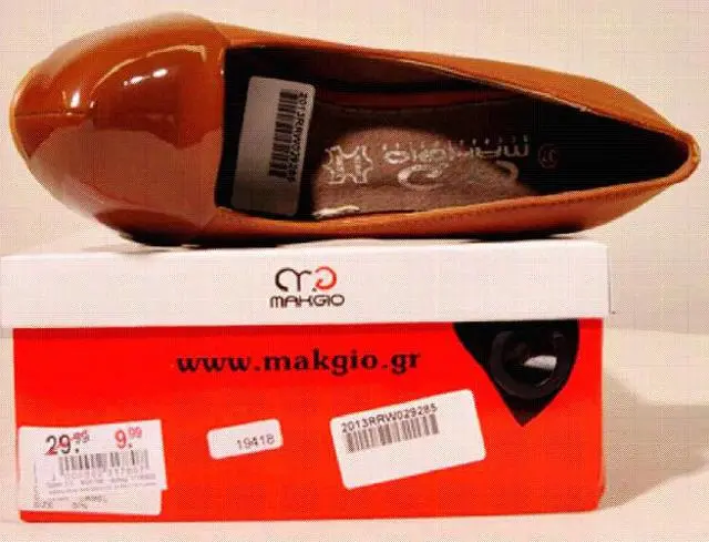Photo de l’avis officiel: Makgio Chaussures pour dames — risque: Risque chimique