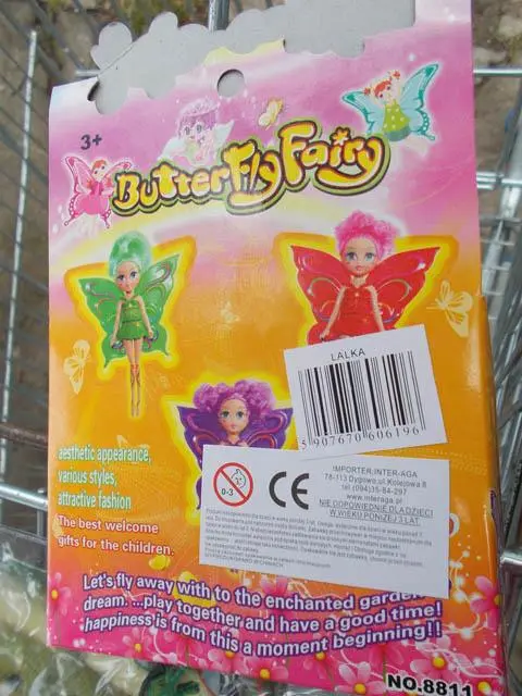 Photo de l’avis officiel: Butterfly Fairy Poupée en plastique — risque: Risque chimique