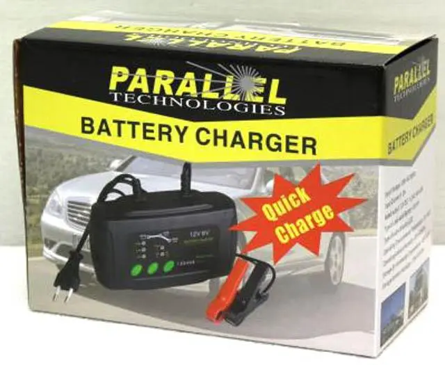 Foto uit de officiële melding: PARALLEL TECHNOLOGIES Battery charger Acculader voor voertuigen — risico: Elektrische schok