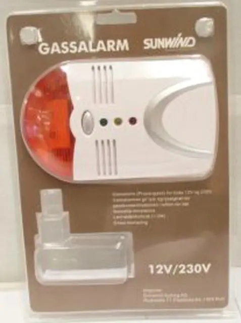 Photo de l’avis officiel: Sunwind Gassalarm Détecteur de gaz — risque: Choc électrique