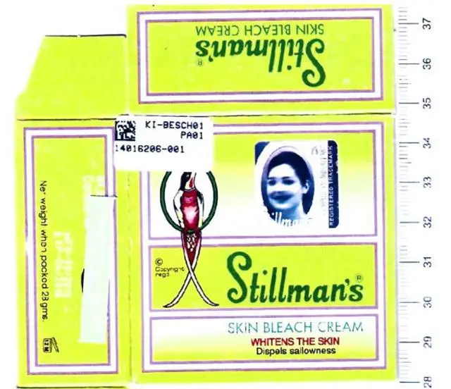 Foto do aviso oficial: Stillman's Skin Bleach Cream - The ultimate fairness cream Produto de clareamento da pele — risco: Químico