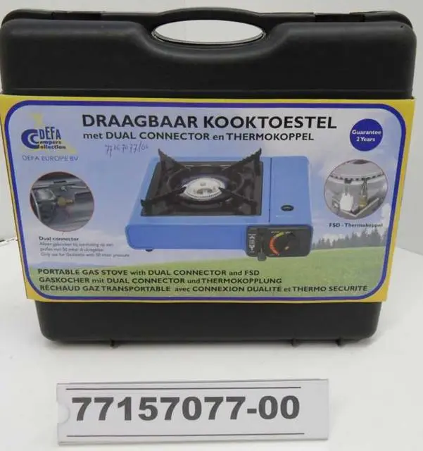Foto dell’avviso ufficiale: Defa Portable Gas Stove Stufa a gas — rischio: Ustioni