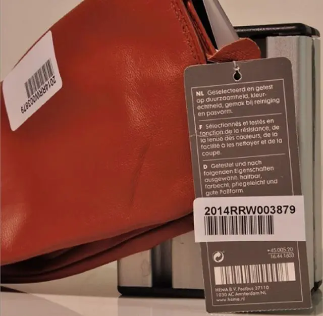 Foto do aviso oficial: Hema Luvas de couro de senhora — risco: Químico