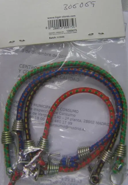 Foto aus der offiziellen Meldung: Tiger 3 Bagage - remme (3 luggage straps) Elastische Träger — Risiko: Verletzungen