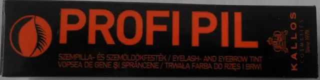 Photo de l’avis officiel: KALLOS PROFIPIL Colorant cils et sourcils — risque: Risque chimique