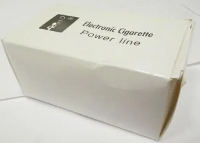 Foto aus der offiziellen Meldung: Electronic Cigarette Power Line Stromversorgung — Risiko: Elektrischer Schlag